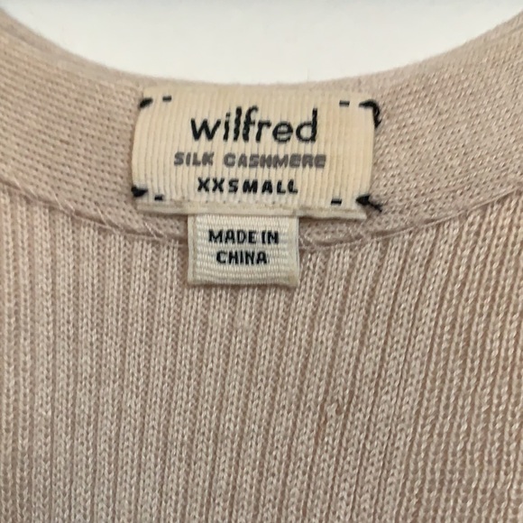 Wilfred Slouchy Silk & Cashmere Vest - Size XXS - Picture 3 of 5